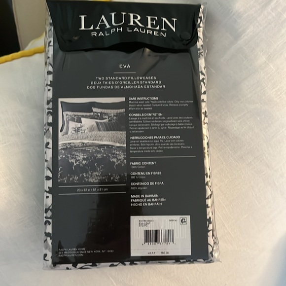 Lauren Ralph Lauren standard pillowcases, Eva print - Picture 2 of 4